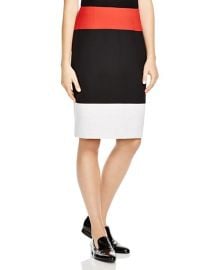 BOSS Vivina Color-Blocked Pencil Skirt at Bloomingdales